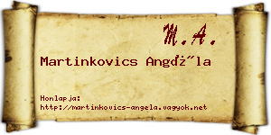 Martinkovics Angéla névjegykártya